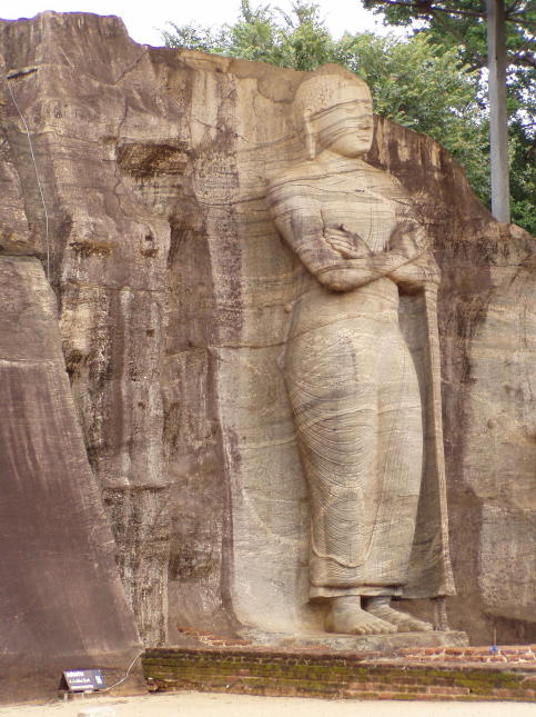 Statues of Gal Vihara at  Polonnaruwa